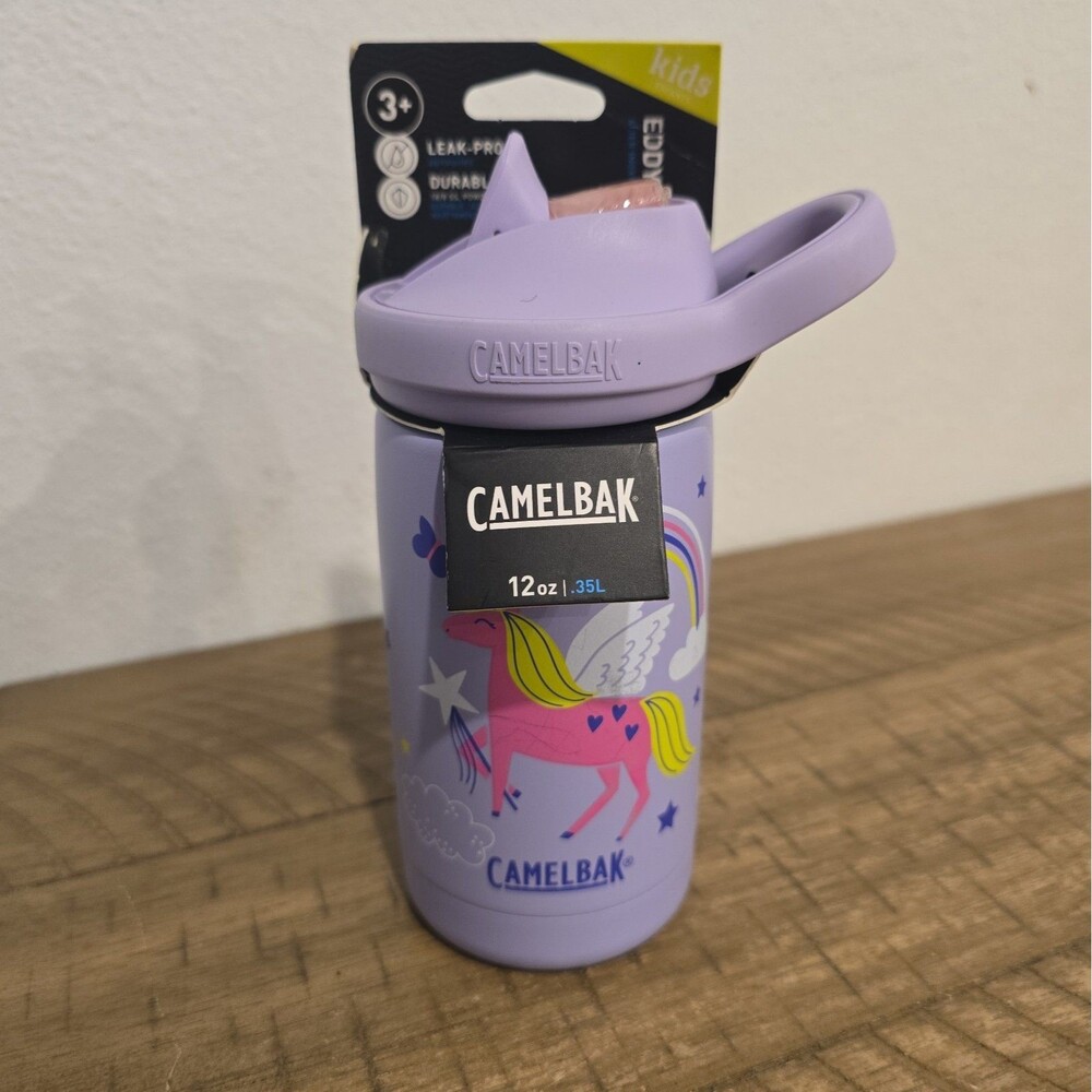 CamelBak Eddy+ Kids Insulated Stainless Steel Water Bottle Straw Unicorn Dream
